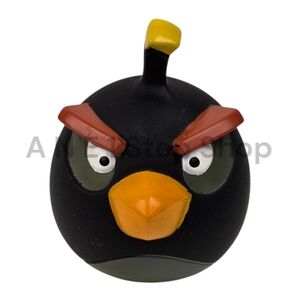 Angry Birds Mega Fling Game Replacement Black Bird 1.5" Figure - Mattel 2011